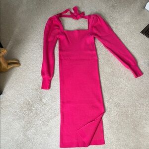 Hot Pink House of Harlow 1960 Sweater dress